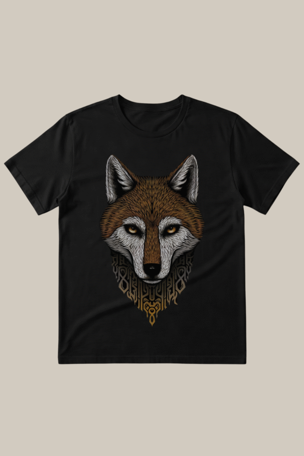 Mystic Wolf Black T-Shirt (Free size) - Image 2
